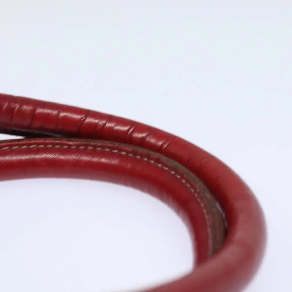 BURBERRY Nova Check Blue Label Hand Bag Canvas Beige Red Auth yk13174 - Picture 10 of 16